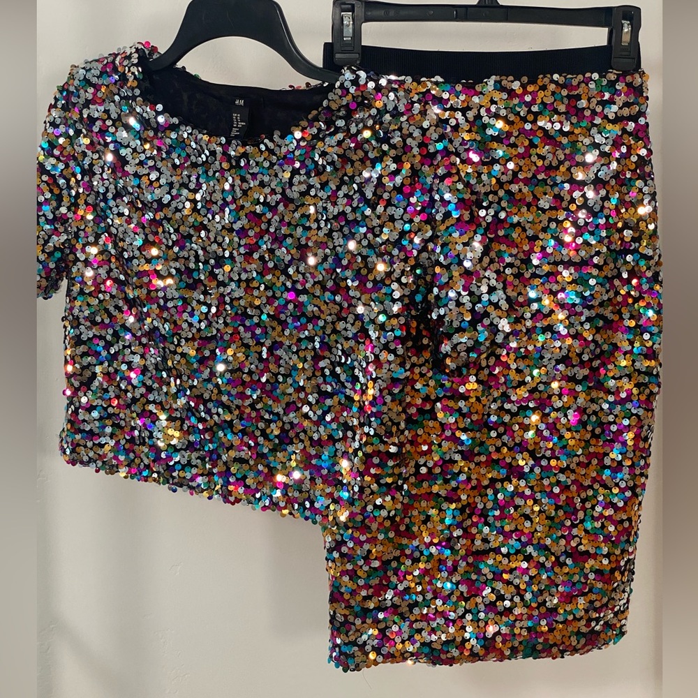 H&M Multi Color Sequin Set - image 3